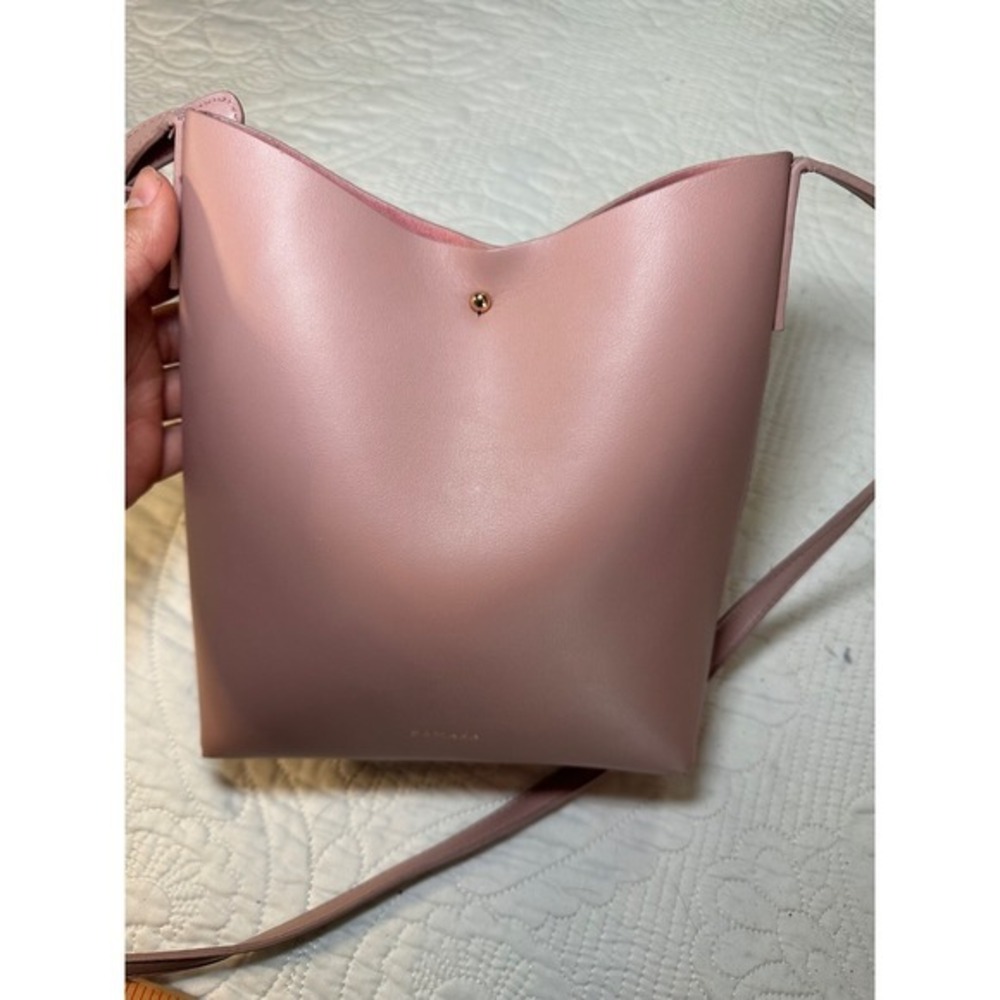 Samara The Mini Tote Women Small Pink Vegan Leather Crossbody Bag Blush